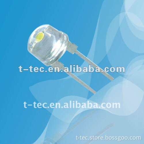 8mm straw 1w 660nm deep red (655-665nm) high power DIP LED
